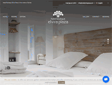 Tablet Screenshot of hotelelviraplaza.com